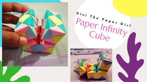 How To Make A Paper Infinity Cube Origami Step By Step Youtube