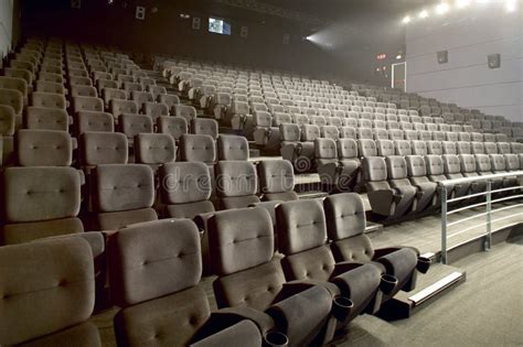Modern Big Cinema Auditorium Interior Royalty Free Stock Photos Image