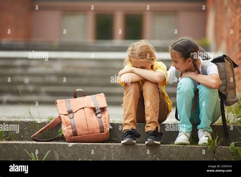 Child Comforting Friend Hi Res Stock Photography And Images Alamy