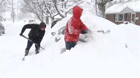 Pennsylvania Residents Shovel Their Way Out Of Record Snowfall Abc News