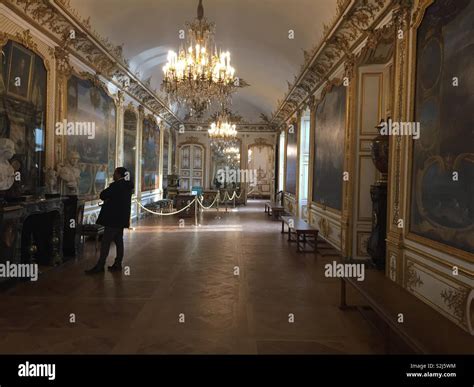 Inside The Château De Chantilly Oise France Stock Photo Alamy