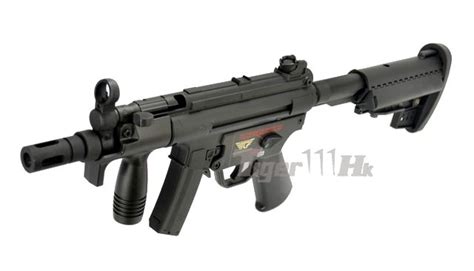Jing Gong M5k Smg Aeg With Front Grip Black Airsoft Tiger111hk Area
