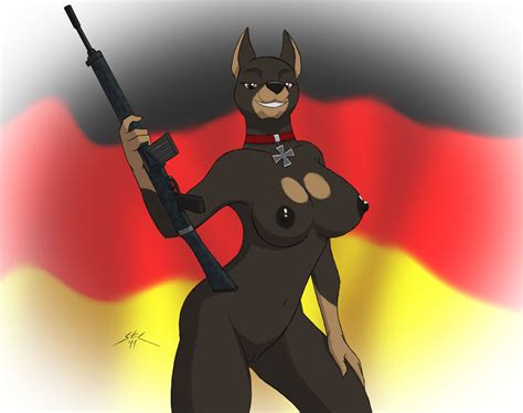 Rule 34 2011 Anthro Assault Rifle Breasts Brown Eyes Camoflauge Free