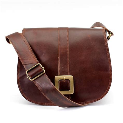 Arden Leather Across Body Saddle Bag By The Leather Store