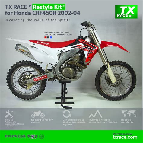 Shop for 2003 honda crf450r products at dennis kirk. TX RACE™ Restyle Kit® for Honda CRF450R 2002-2004 - TX ...