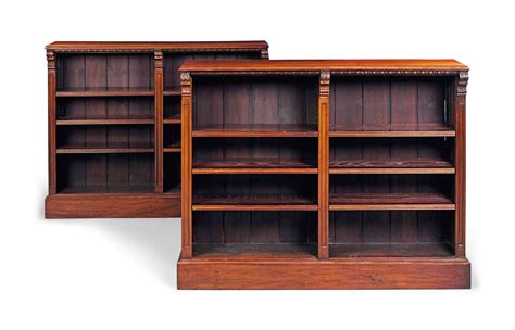 A Pair Of Mahogany Open Bookcases