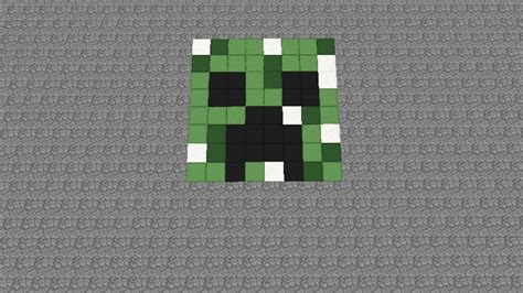 Creeper Pixel Art Minecraft Project