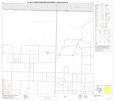 Pl 94 171 County Block Map 2010 Census Yoakum County Block 2