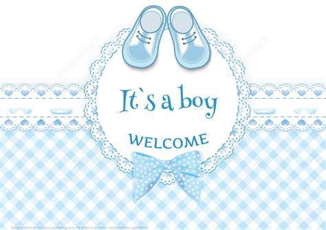 Baby Shower Arrival Card Its A Boy Free Printable Papercraft Templates