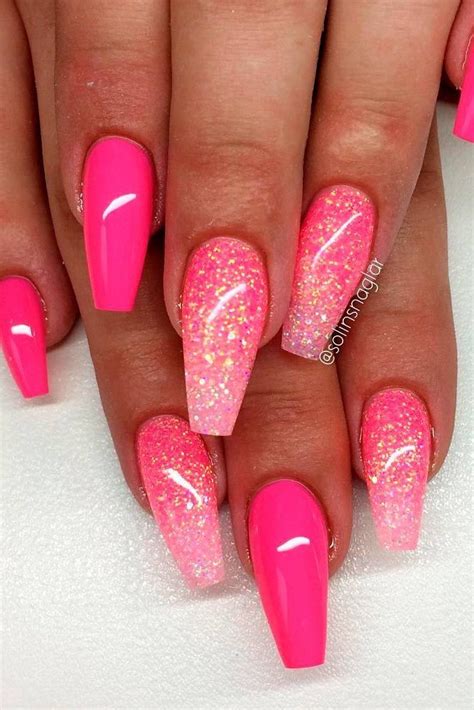 Pin By Debra Villalobos On Nails Pink Gel Nails Pink Glitter Nails