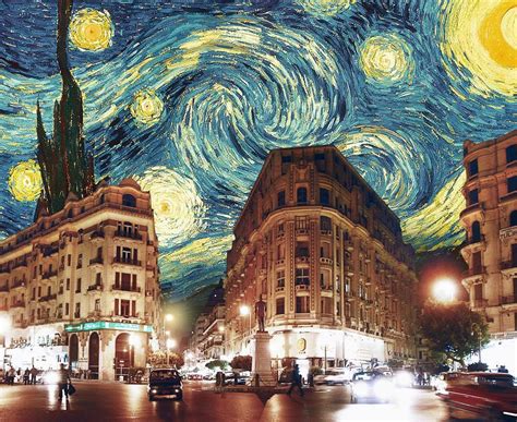 Art Is Our Way To Escape — The Starry Night At Paris By Mohamed Karam