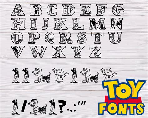 Toy Story Font Svg Toy Story Alphabet Svg Toy Story L