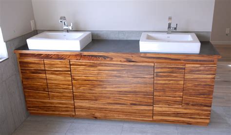 Sinks Tiger Wood Cabinet Ecocentric Design