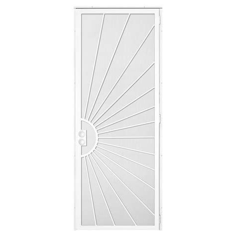 Magnetic screen door 36 x 96, magic door mesh. Unique Home Designs 36 in. x 96 in. Solana White Surface ...