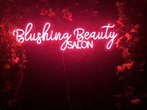 Beauty Salon Neon Sign Beauty Salon Sign Beauty Salon Wall Etsy