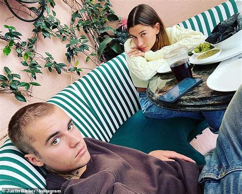 hailey bieber reps husband justin s clothing brand drew house while shopping in beverly hills