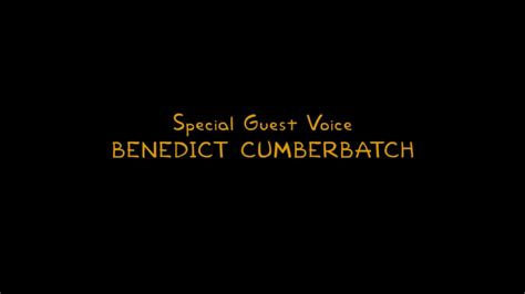 benedict cumberbatch on the simpsons end credits from season 24 episode 12 love is a many