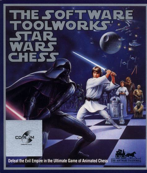 Star Wars Chess Old Dos Game Box Cover Art 🕹️ Pc Games Archive