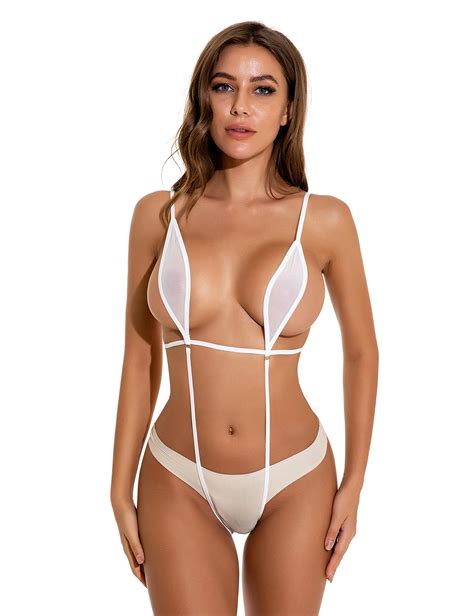 Buy AfomWomen Sexy See Through Sling Teeny Weeny Sheer Mini Bikini G