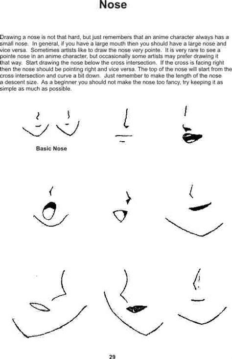 Drawing is much easier when we break things down in to shapes. anime nose by Terryj91 on DeviantArt