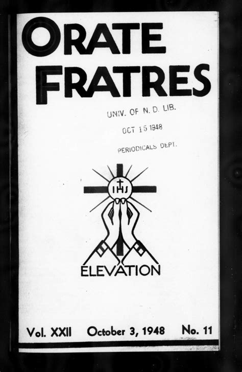 Orate Fratres 1948 10 03 Vol 22 Iss 11 Free Download Borrow And