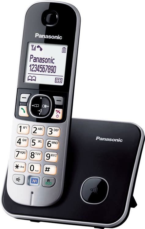 Panasonic Kx Tg6811 Ασύρματο Τηλέφωνο με Aνοιχτή Aκρόαση Μαύρο Skroutzgr