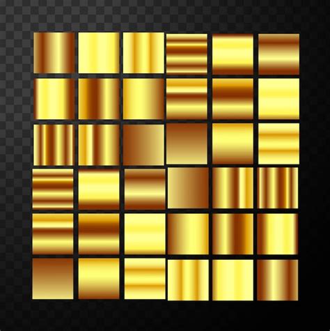 Free Vector Golden Textures