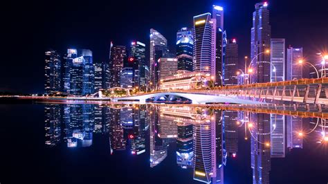 Singapore City Skyline 4k World Wallpapers Skyline