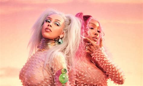 Doja Cat And Sza Kiss Me More Single Photoshoot Hawtcelebs