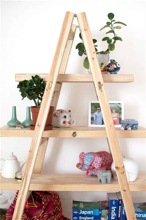 12 Up Cycled Ladder Shelves And Display Ideas