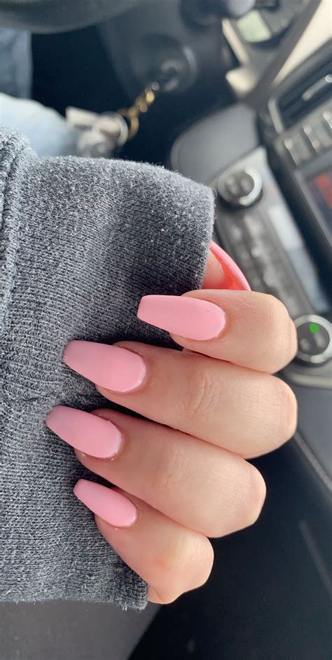 matte baby pink coffin acrylic nails by @aprilogea in 2020 ... Designs nails spa 52 photos 41 reviews day spas 5865.