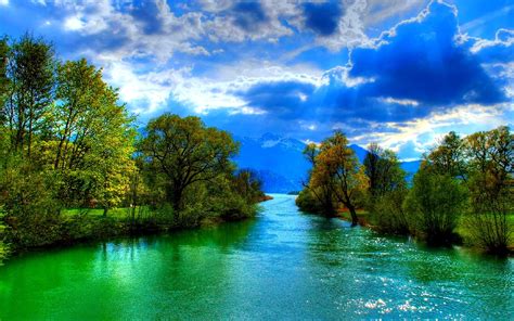 Sky And River Wallpapers Wallpaper Cave