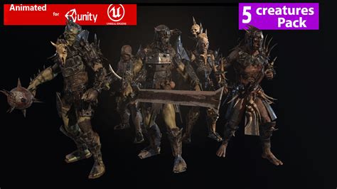 3d Asset Orcs Pack 1 Cgtrader