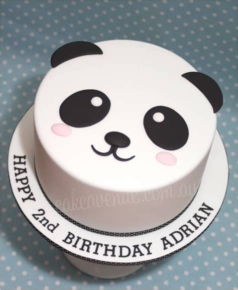 Panda Face Cake Panda Birthday Cake Panda Cakes Cake