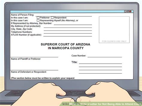 Missed court date sample letter. How to Write a Letter for Not Being Able to Attend Court