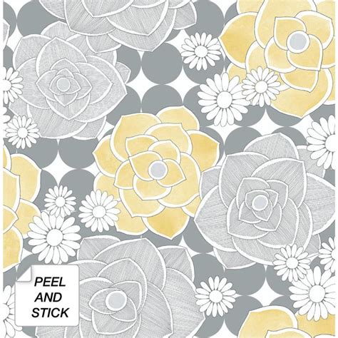 Yellow Removable Wallpaper At