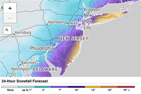 Nj Weather How Much Snow Will You Get Check Our Map For Snowfall
