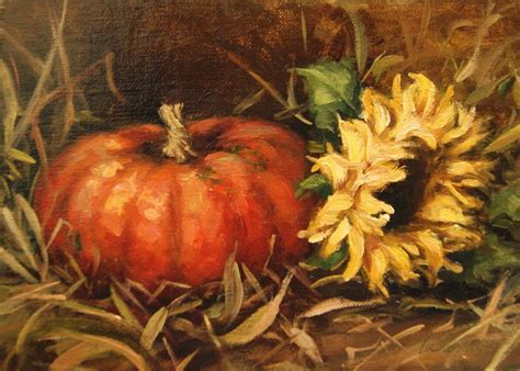 Carolina Elizabeth Fall Canvas Painting Autumn Painting Autumn Art