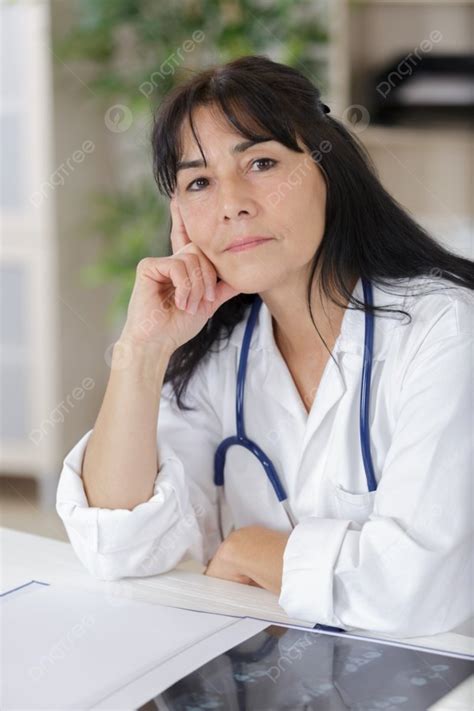 Mature Female Doctor Looking At Camera Photo Background And Picture For Free Download Pngtree