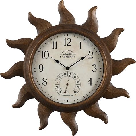 Firstime And Co Sundeck Outdoor Clock 31160 The Home Depot