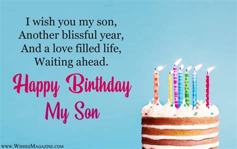 Birthday Wishes For Son Wishes Magazine