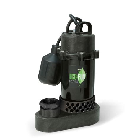 Ecoflo Sump Pump Submersible 13hp Pl Tethered Sw The Home Depot