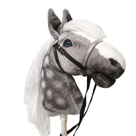 Dapple Gray Hobby Horse Stick Horse For Children Horse Toy