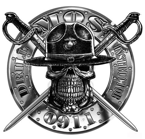 A Skull Wearing A Hat With Two Swords