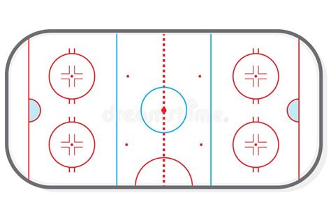 Hockey Rink Vector Stock Vector Illustration Of Goal 152317277