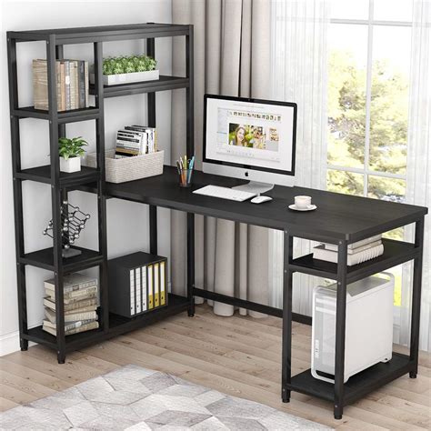 Buy Tribesigns 67 Reversible Large Computer Desk With 9 Storage