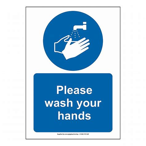 Hs02 Please Wash Your Hands Sign Giggle Print
