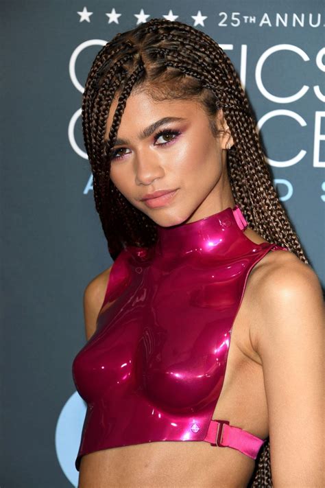 Whether to set an example for the millions watching or simply provide extra protection, zendaya kept hers on for the most part. Zendaya Coleman - Sexy Dress at 25th Annual Critics Choice ...