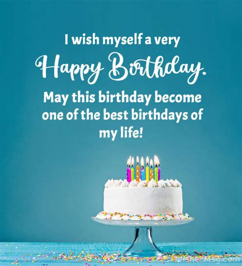 150 Birthday Wishes For Myself Best Quotationswishes Greetings For