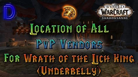 Pvp Gear Mark Of Honor Vendors Wow Wotlk Youtube